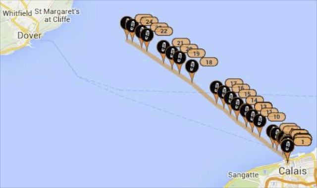 Our trail from the SPOT messenger satellite tracker.